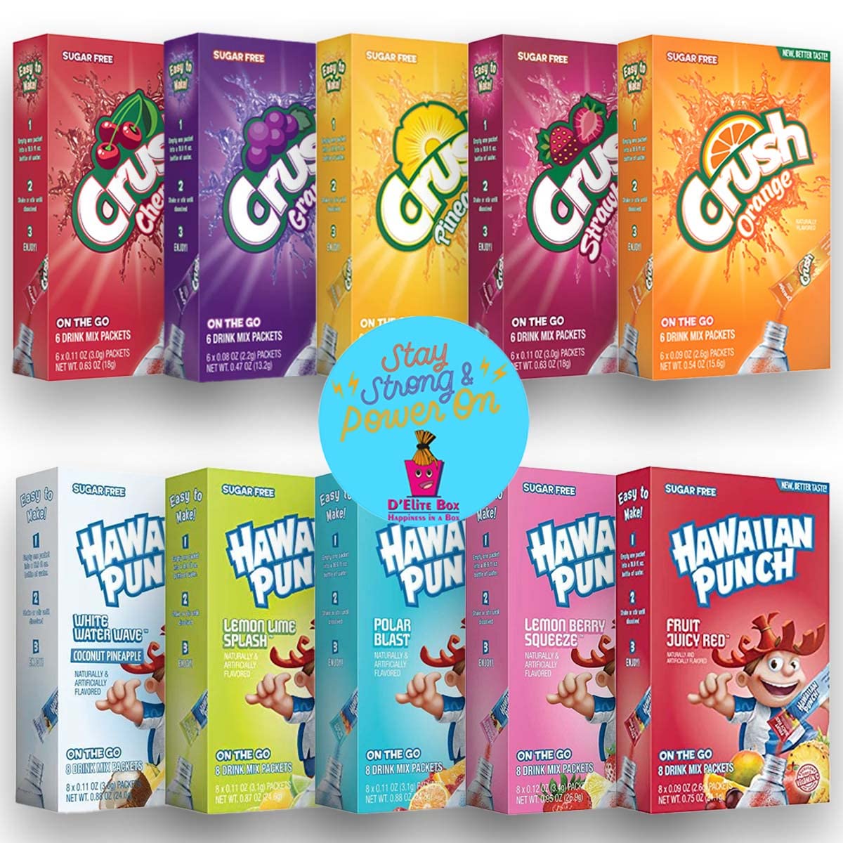 Amazon.com : Crush Powder Drink Mix and Hawaiian Punch Powder